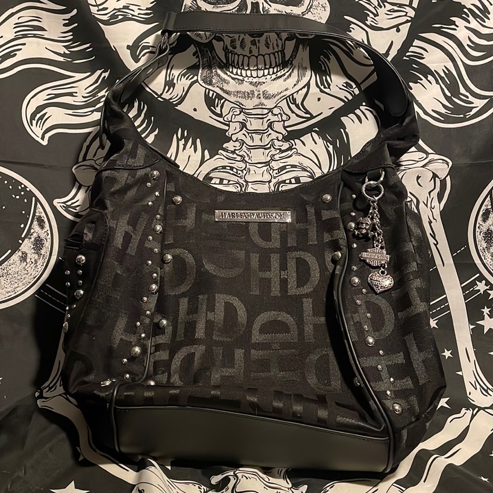 Harley-Davidson jacquard hobo bag